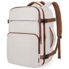 Mochila de viagem ZOMFELT para mulheres e homens, laptop de 15,6 polegadas, cáqui
