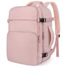 Mochila de viagem ZOMFELT para mulheres e homens, laptop de 15,6 polegadas, rosa