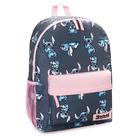 Mochila Disney Stitch para meninas azul/rosa