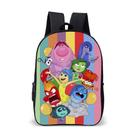 Mochila Divertida Sentimento Raiva Unissex Escolar Volta as Aulas Vermelho Desenho Filme