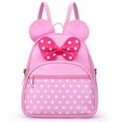 Mochila Dksyee Cute Little Girls Mini Mouse de couro rosa