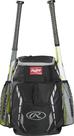 Mochila e bolsa de equipamentos Rawlings R400 preta 16x30x19 cm