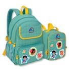 Mochila e Lancheira Três Palavrinhas Kit Escolar Cristão