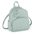 Mochila ECOSUSI Mini Leather para mulheres com pingentes de pompa