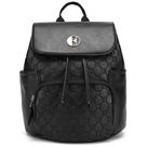 Mochila ELLE Compass 10L Cuero Vegano Monograma Negro Mochila ELLE Compass 10L Cuero Vegano Monograma Negro