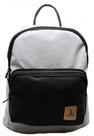 Mochila em Moletom Cinza mescla com Bolso Alaska Preto