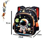 Mochila escola astronauta 3D para meninos em creche