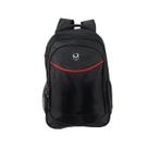 Mochila Escolar 3 Bolsos Preta Executiva Reforçada YEEP Mochila Escolar 3 Bolsos Preta Executiva Reforçada YEEP
