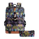 Mochila escolar às quartas-feiras, desenho animado para crianças, 2 unidades/conjunto Mochila escolar às quartas-feiras, desenho animado para crianças, 2 unidades/conjunto