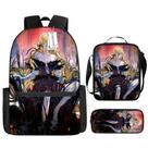 Mochila escolar Bakemonogataris Anime, conjunto de 3 peças