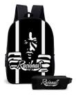 Mochila Escolar Bolsa Rap Rua Estilo Hip Hop Kit Com Estojo Mochila Escolar Bolsa Rap Rua Estilo Hip Hop Kit Com Estojo