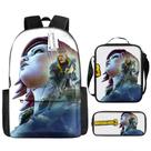 Mochila escolar Borderlands Anime, conjunto de 3 peças para crianças