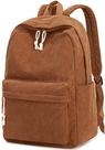 Mochila escolar BTOOP Corduroy para adolescentes Bolsa para laptop de 17 polegadas