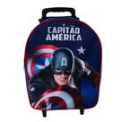 Mochila Escolar Capitão América Carrinho Menino Azul Mochila Escolar Capitão América Carrinho Menino Azul