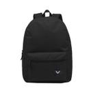 Mochila Escolar Clássica Juvenil Bolso Frontal Preta Moderna Fundamental Médio Faculdade Unissex