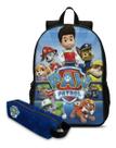 Mochila Escolar Com Estojo Infantil Patrulha Canina