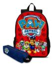 Mochila Escolar Com Estojo Infantil Patrulha Canina