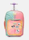 Mochila Escolar com Rodinha Color Block Menina Puket