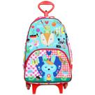 Mochila Escolar com Rodinha - Florestinha - Azul - OD-MEF - Ó Design