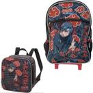 Mochila Escolar Com Rodinha Lancheira Itachi Akatsuki Mochila Escolar Com Rodinha Lancheira Itachi Akatsuki