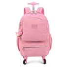Mochila Escolar com Rodinhas 360 Graus Up4You Rosa MC51611UP