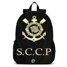 Mochila Escolar Corinthians Preta Masculina Resistente