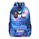 Mochila escolar de anime We Bare Bears para crianças