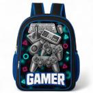 Mochila Escolar de Costas infantil Juvenil Masculina Menino - Gamer