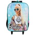 Mochila Escolar De Rodas Barbie Infantil Um Compartimento