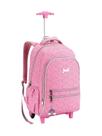 Mochila Escolar de Rodas e Costas 2em1 Arco JT1268 - Rosa
