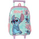 Mochila Escolar de Rodinhas STITCH Luxcel Verde