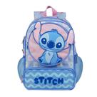 Mochila Escolar Feminina Infantil Stitch Baby Azul Claro Mochila Escolar Feminina Infantil Stitch Baby Azul Claro