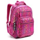 Mochila Escolar Feminina Reforçada Estrela Fashion com Chaveiro