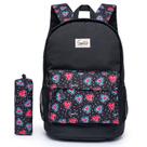 Mochila Escolar Feminina Spector Com Estojo Reforçada