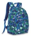 Mochila Escolar Feminina Tecido Amassado Crinkle Verde