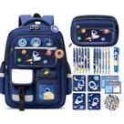Mochila escolar Fimibuke Kids para meninos com conjunto de papelaria de 30 unidades