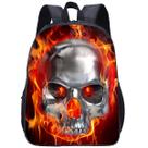 Mochila escolar Fire Skull Anime Schoolbag para crianças
