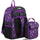 Mochila escolar FUEL para adolescentes, resistente à água, com lancheira térmica reutilizável, estampa Mixed Palm