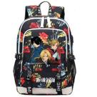 Mochila escolar Fullmetals Alchemists Anime para crianças