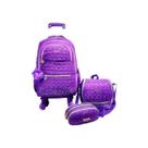 Mochila Escolar Giratória 360 Roda Lancheira Estojo mc4004