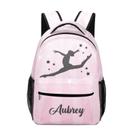 Mochila escolar Grandkli Gymnastic Pink Star impermeável Mochila escolar Grandkli Gymnastic Pink Star impermeável