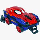 Mochila Escolar Homem Aranha Carro Spider Man Com Três Rodinhas Marvel Infantil