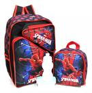 Mochila Escolar Homem Aranha Teia Costas G Spider+ Lancheira