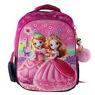 Mochila Escolar Infantil 3D Alto Relevo Personag:Princesas 2 Mochila Escolar Infantil 3D Alto Relevo Personag:Princesas 2