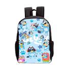 Mochila Escolar Infantil Bluey Bolsa Lancheira Pequena Estampada para Escola Resistente para Passeio e Viagem