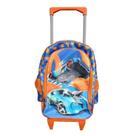 Mochila Escolar Infantil Com Rodinhas Hot Wheels Laranja - Gv Bolsas Mochila Escolar Infantil Com Rodinhas Hot Wheels Laranja - Gv Bolsas