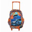 Mochila Escolar Infantil com Rodinhas Hot Wheels Laranja - GV Bolsas Mochila Escolar Infantil com Rodinhas Hot Wheels Laranja - GV Bolsas