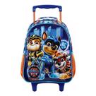 Mochila Escolar Infantil com Rodinhas Patrulha Canina 11781 Azul - Xeryus