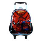 Mochila Escolar Infantil com Rodinhas Spider Man 11660 Preto - Xeryus