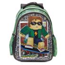 Mochila Escolar Infantil de Costas Estampa de Personagem Espaçosa Resistente Reforçada P/ Meninos